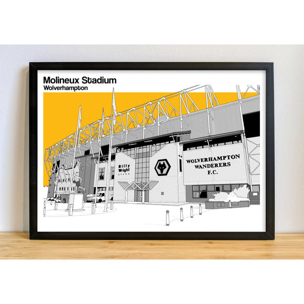 Wolverhampton Wanderers Football Artwork - Molineux Stadium