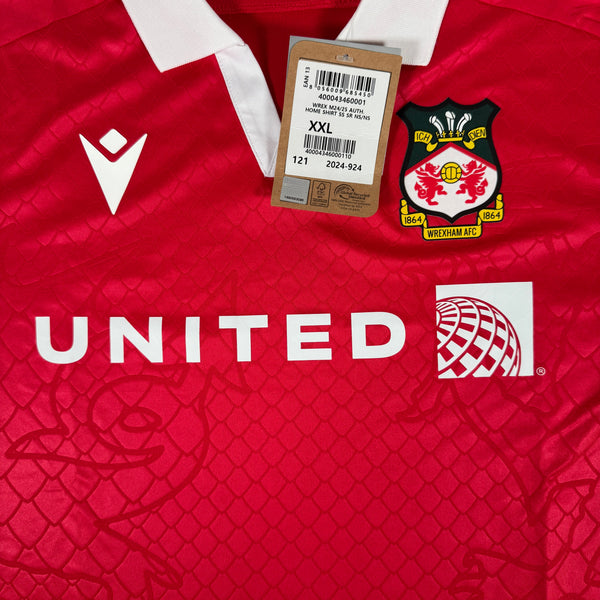 Wrexham 2024/2025 Home Football Shirt 2XL BNWT