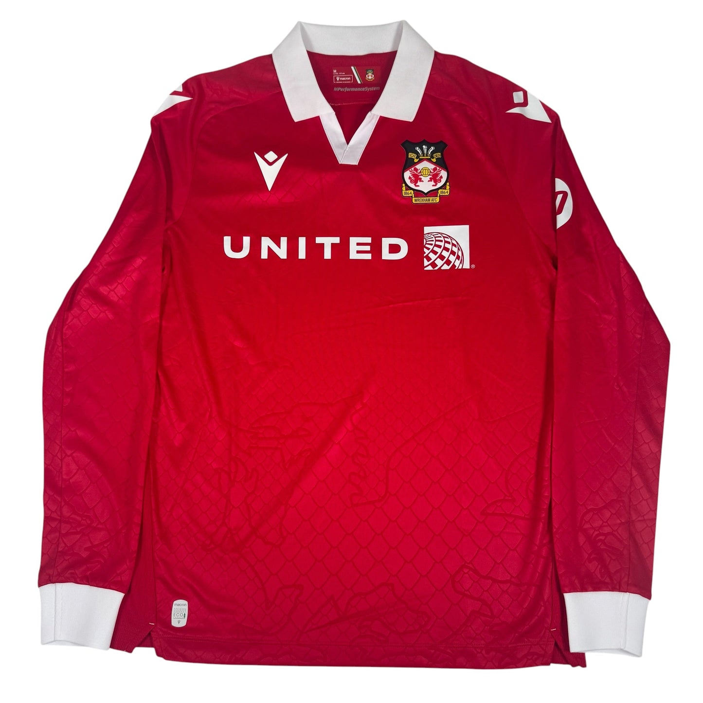 Wrexham 2024/2025 Home Long Sleeve Football Shirt Medium