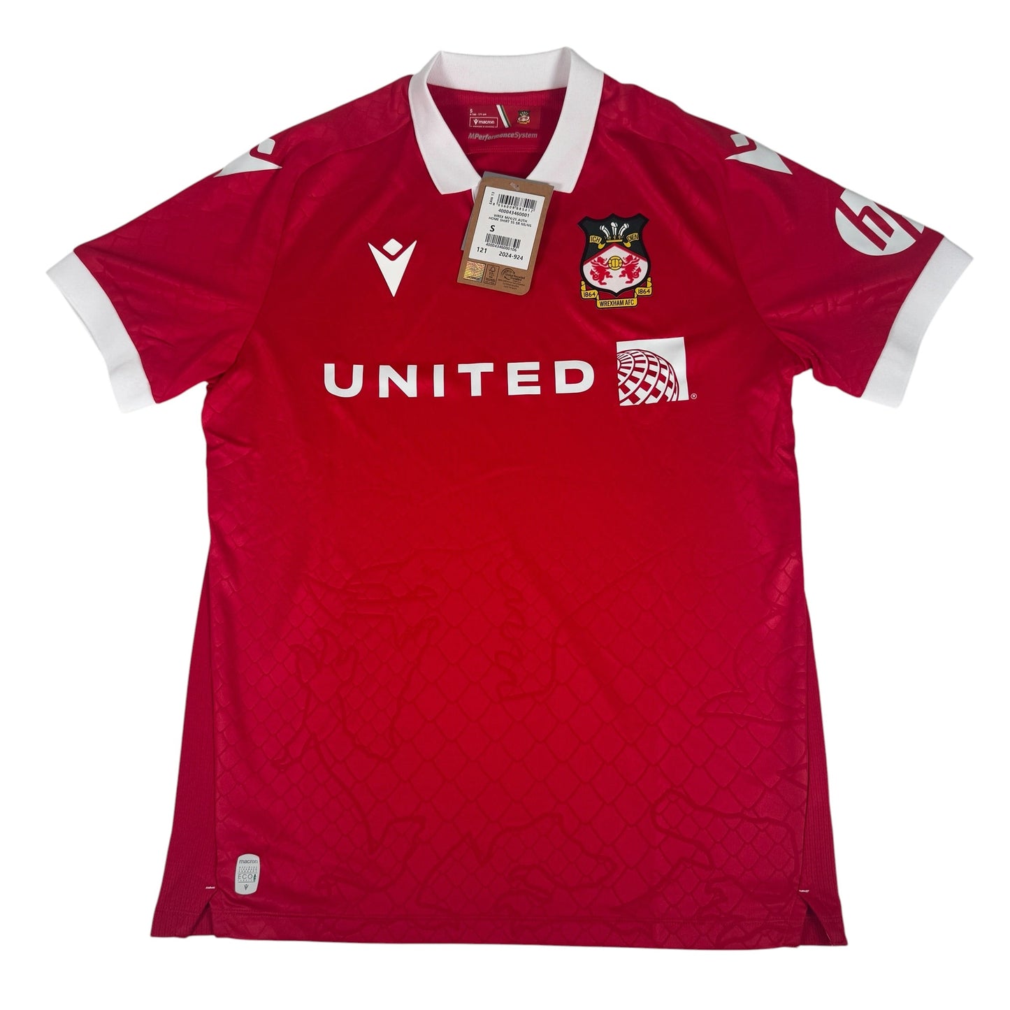 Wrexham 2024/2025 Home Football Shirt Small BNWT