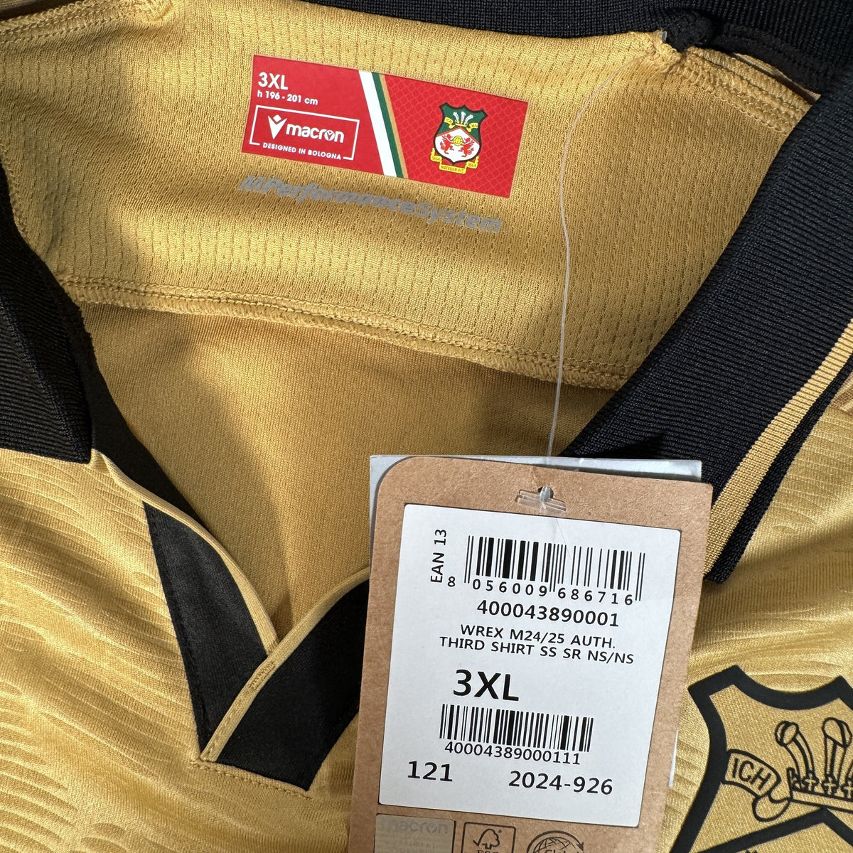 Wrexham 2024/2025 Third Football Shirt 3XL BNWT